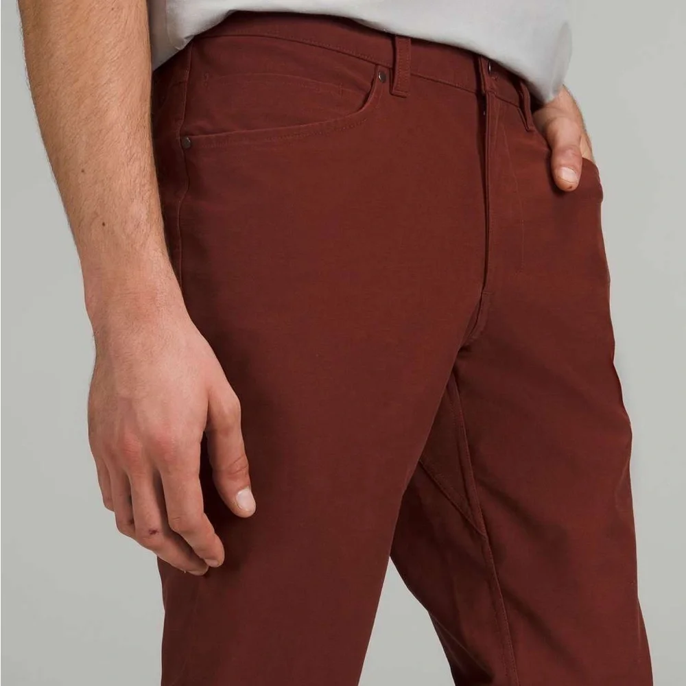 Lululemon Pants Mens 30x32 Brown/Maroon ABC Slim Fit Utility Pants 010-A